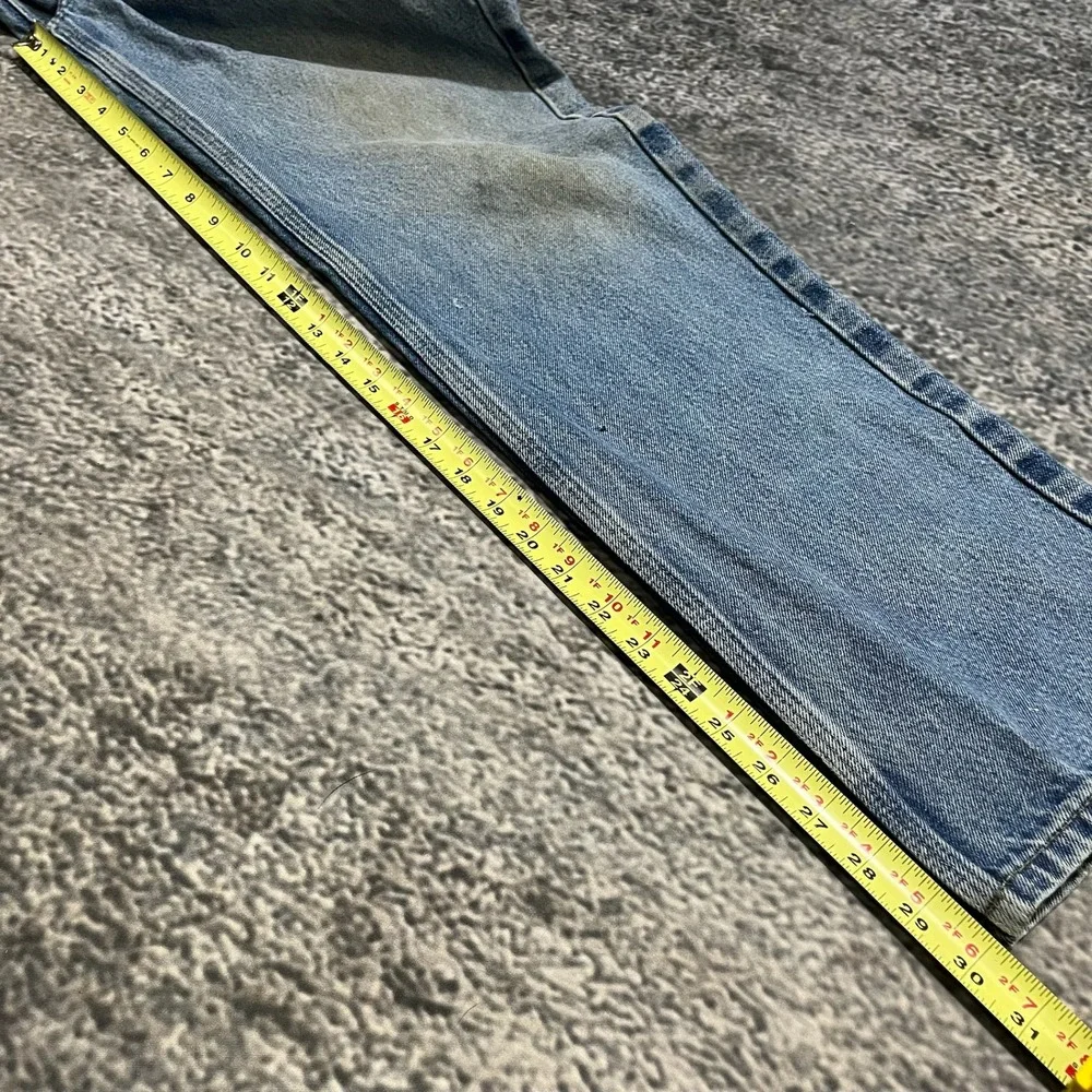 Carhartt Jeans Mens 34x30 Blue Faded Straight Traditional Fit‎ B480 DVB
